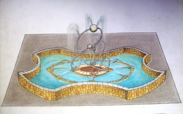 Зарисовка фонтана