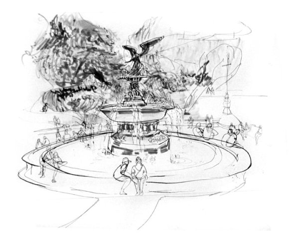 Эскиз фонтана