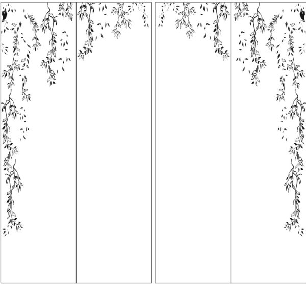 Рисунок пескоструй на зеркале