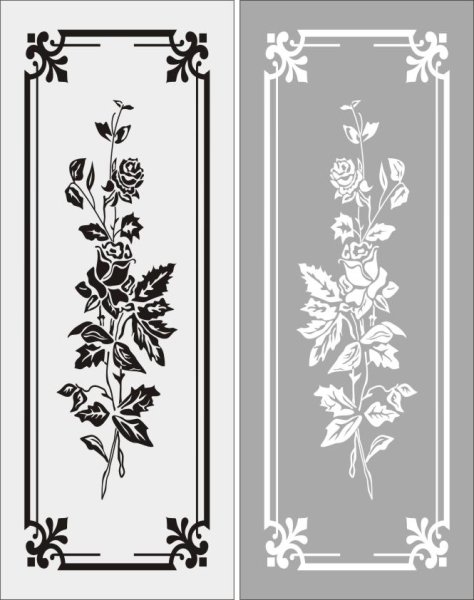 Пескоструй на зеркале шкафа