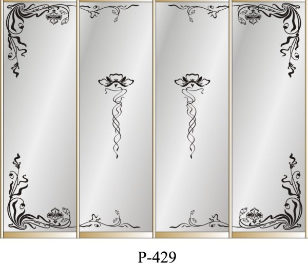 Рисунок пескоструй на зеркале