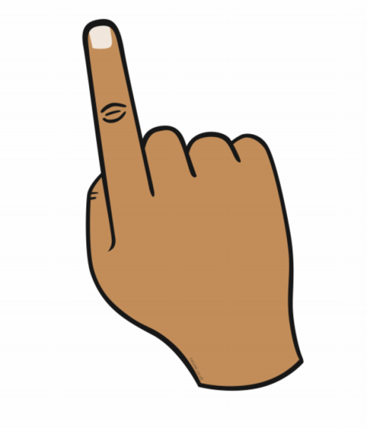 Указательный пасец в верх