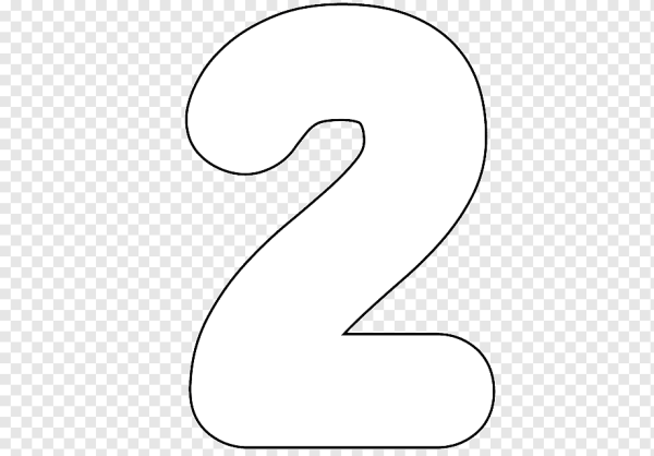 Цифра 2 красная
