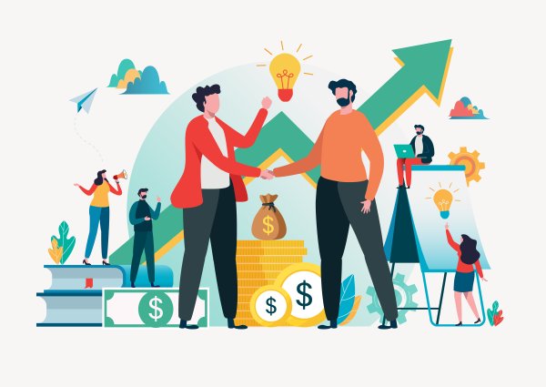 Иллюстрация Векторная инвестиции