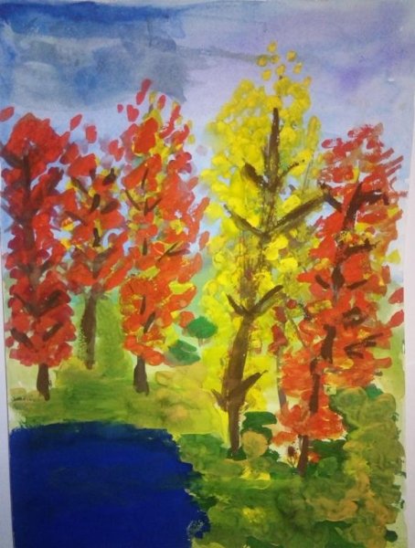 Рисунок на тему осень в гости к нам пришла