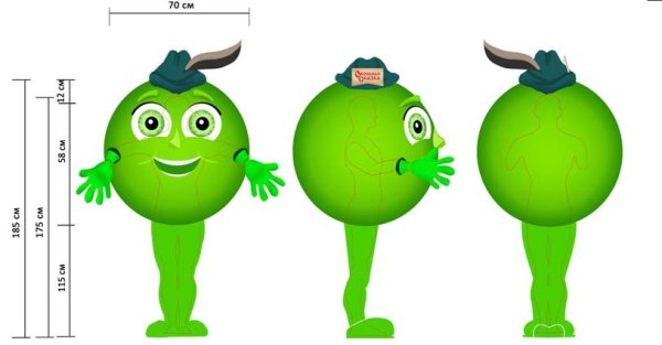 Ростовая кукла горох