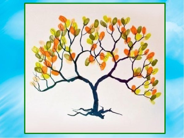 Дерево для рисования пальчиками