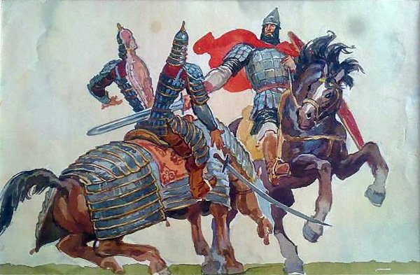 Евпатий Коловрат и Хостоврул