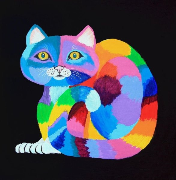 Алмазная вышивка кошачий взгляд