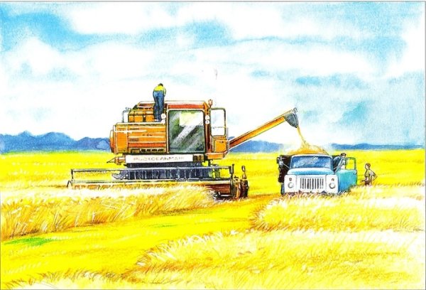 Картина Каратая Золотая рожь Нищева