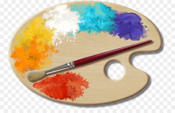 Палитра с кисточкой