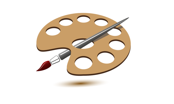 Палитра и кисти