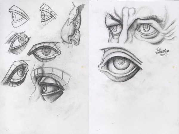 Глаз референс Академический