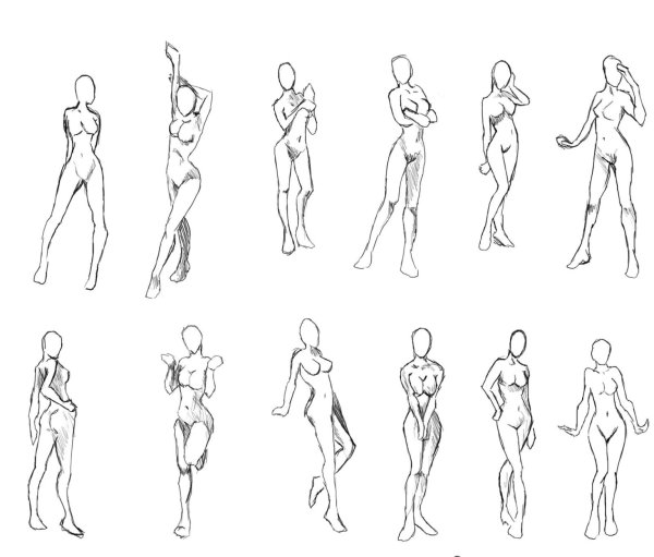 Женские позы