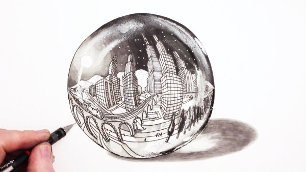 Геосфера купол стеклянный 3 д Макс