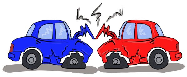 Мультяшная Разбитая машина