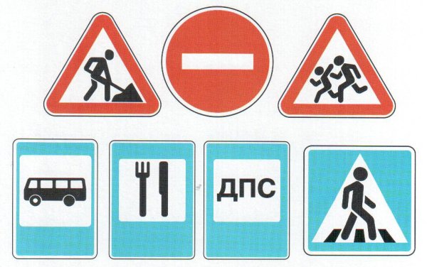 Знаки дорожного движения для детей в картинках