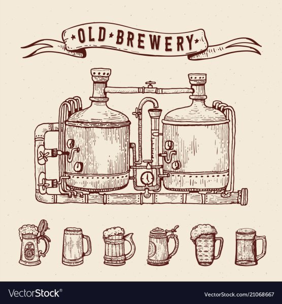 Пивной завод иллюстрации