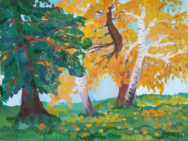 Рисунки Свиридова осень