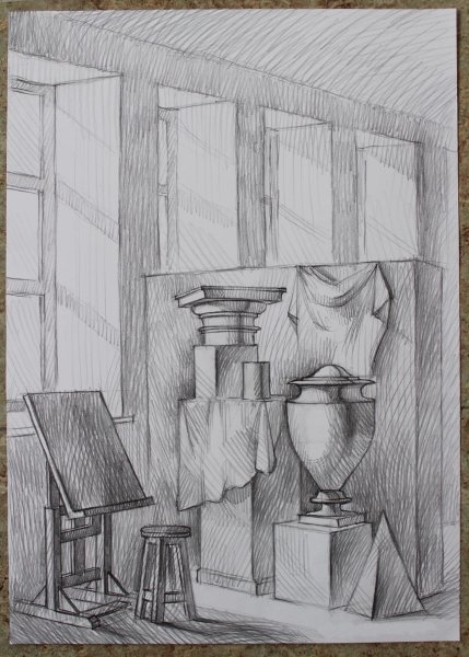 Рисунок фрагмента интерьера СПБГАСУ