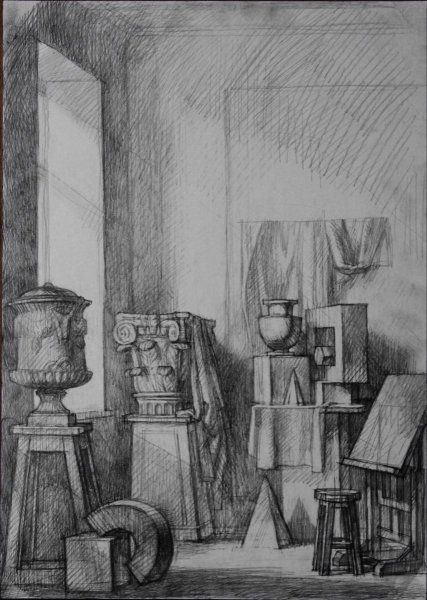 Рисунок интерьера СПБГАСУ