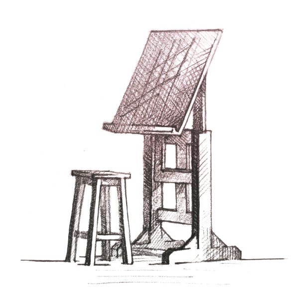 Мольберт рисунок СПБГАСУ