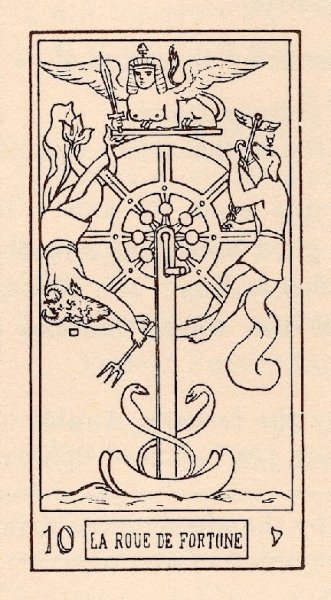 Карта Таро колесо фортуны Богини