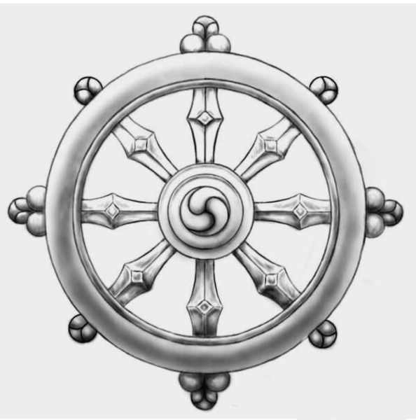 Буддизм Дхармачакра тату