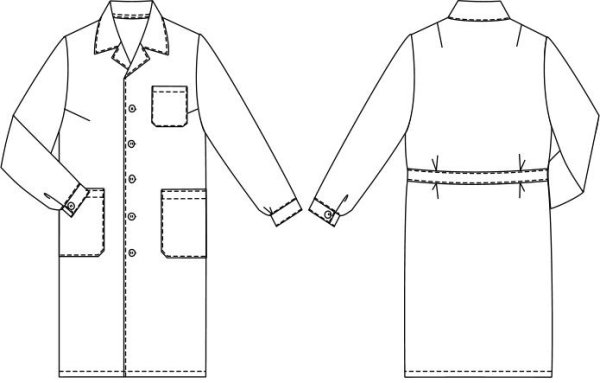 Эскиз медицинского халата