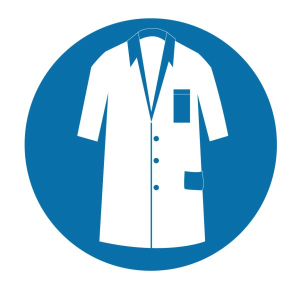 Значок санитарная одежда