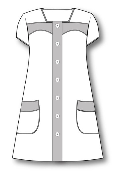 Моделирование халата на молнии