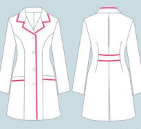 Эскиз медицинского халата