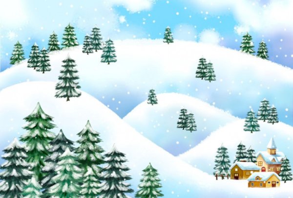 Зимний лес для дошкольников