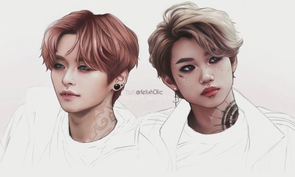 Чанбин Stray Kids рисунки