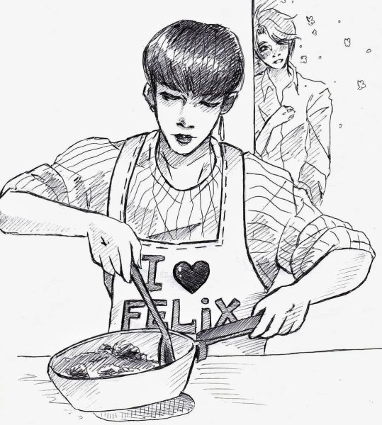 Феликс Stray Kids арт