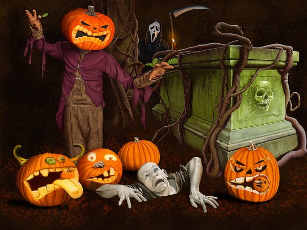 Рисунки на Хэллоуин