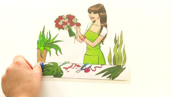 Флорист иллюстрация