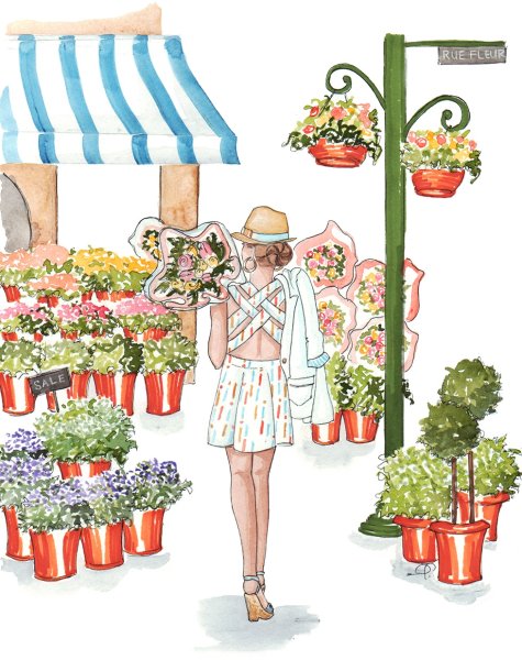 Флорист иллюстрация