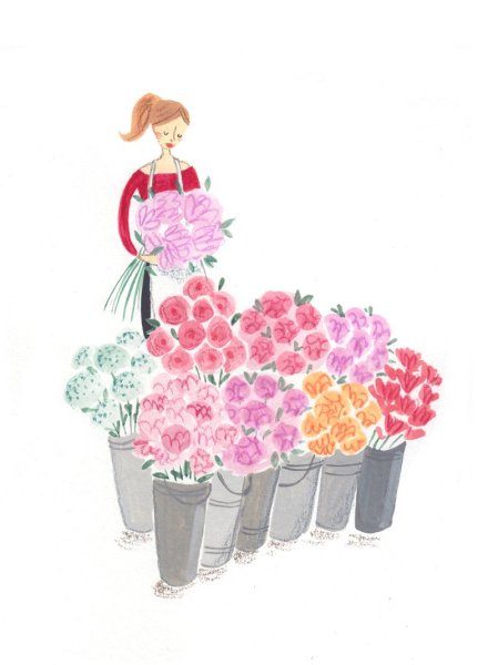 Рисунки на день флориста