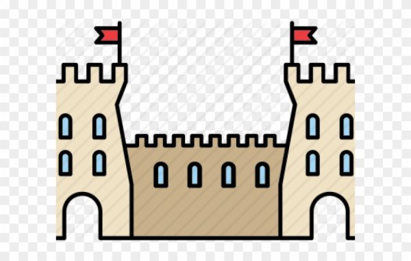 Нарисовать замок на стене