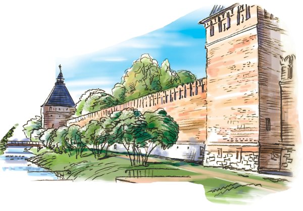 Смоленск рисунок