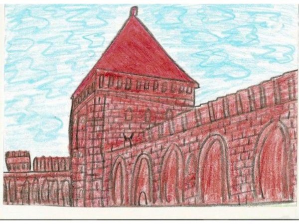 Смоленская Крепостная стена Смоленск рисунки