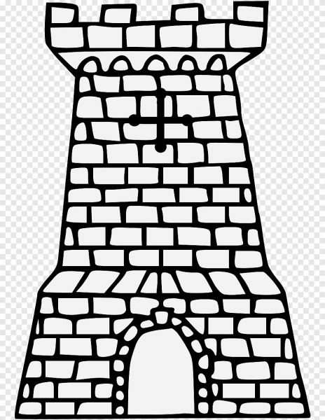 Крепостная башня вектор