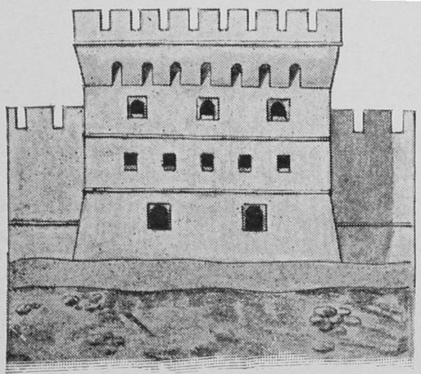 Крепостная башня рисунок