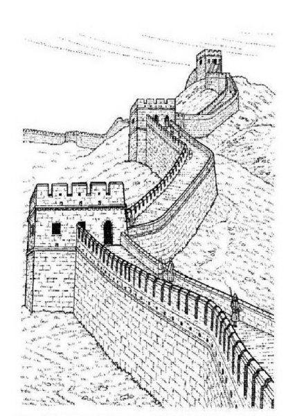 Рисуем крепостную стену