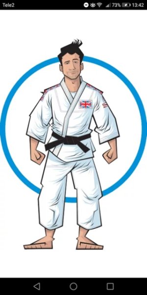 Нарисовать дзюдоиста