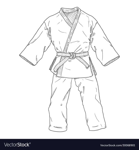 Эскиз кимоно каратэ