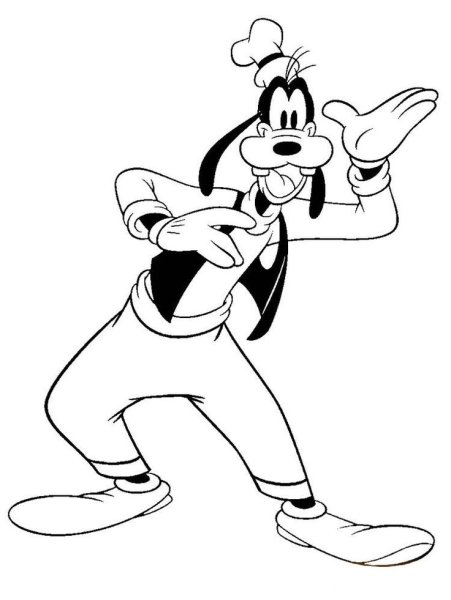 Дисней Гуффи карандашом