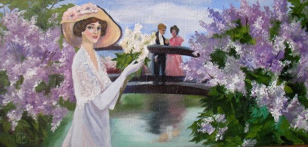 Пуантилизм сирень