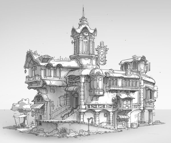 Архитектурный скетч